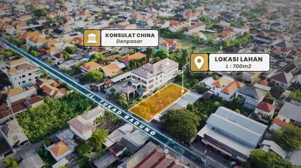 Dijual tanah luasan 700 m 2