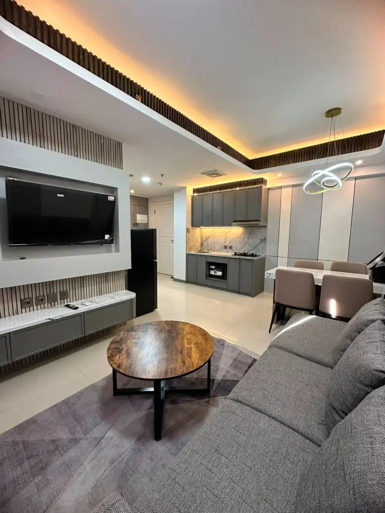 DISEWAKAN WATERPLACE APARTEMEN 2 BEDROOM FURNISHED MEWAH