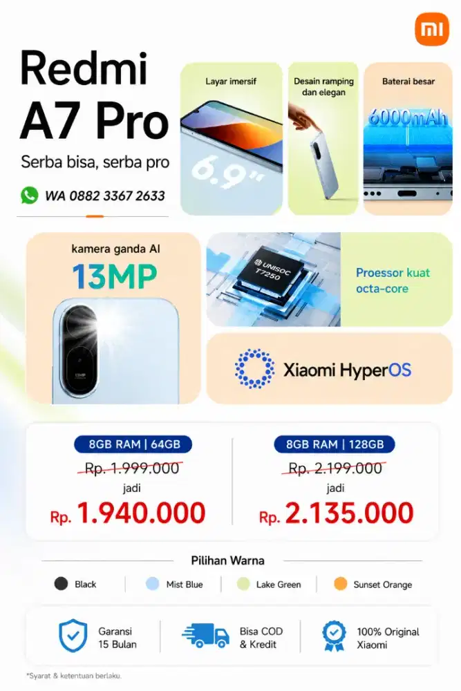 REDMI A7 PRO NEW | HARGA PROMO | BISA COD | BERGARANSI RESMI