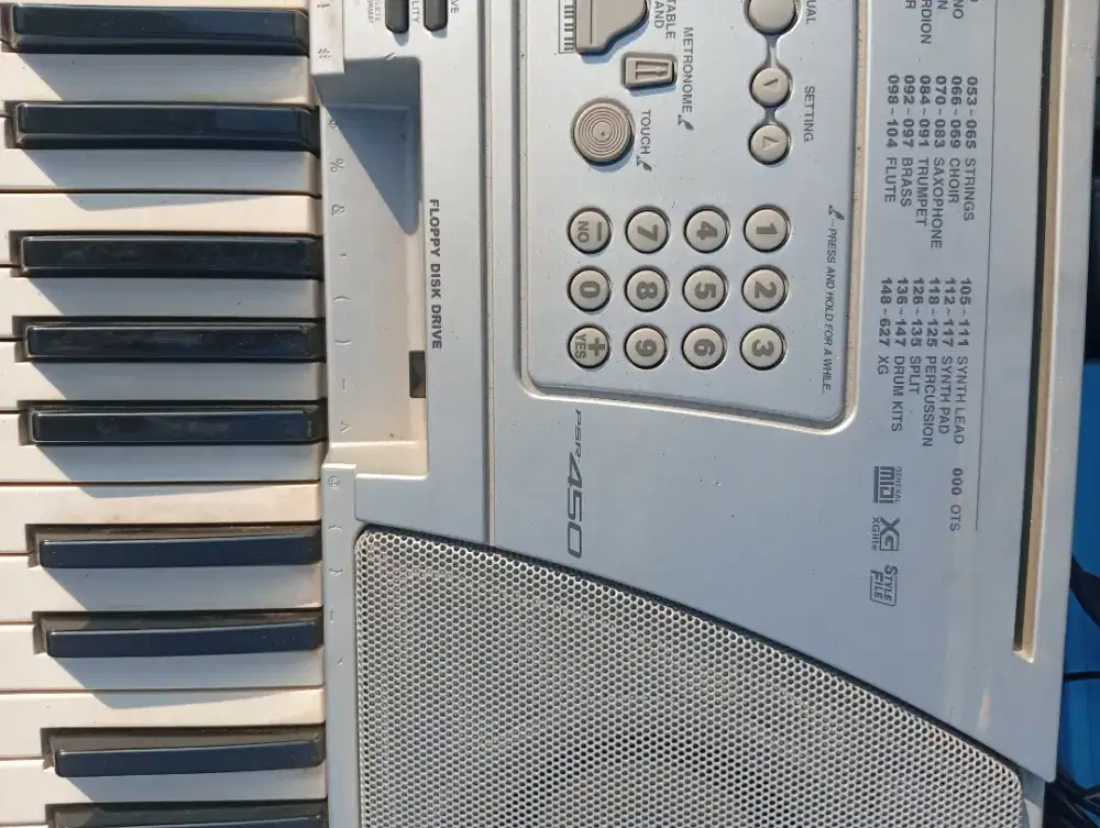 JUAL YAMAHA KEYBOARD PSR 450 NORMAL SUARAVOK PIANO POLARIS LCDSAJA JOZ