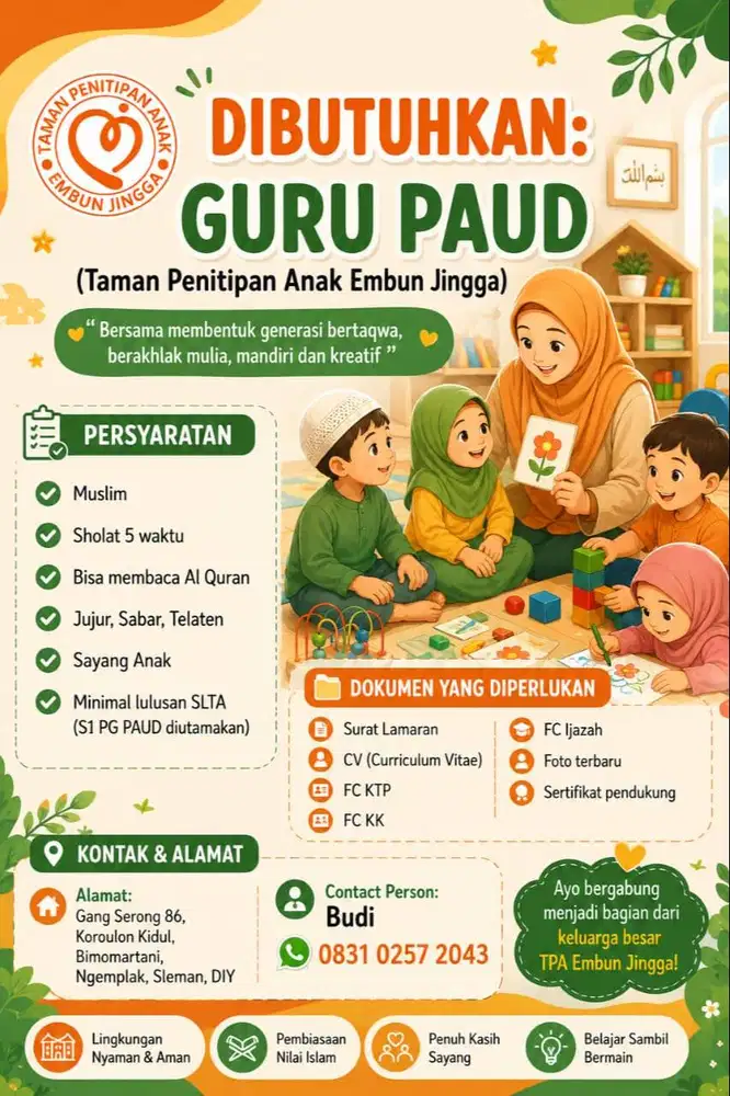 Lowongan Guru PAUD