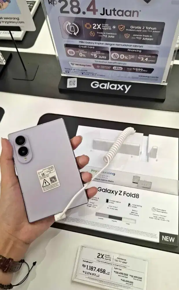 PROMO SAMSUNG GALAXY Z FOLD 8 12/512 NEW BERGARANSI RESMI