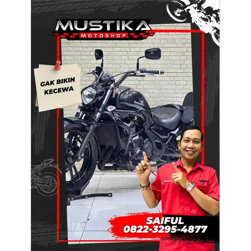 Perfect Condition!!Kawasaki Vulcan S 650cc ABS 2015 Plat H-Mustika