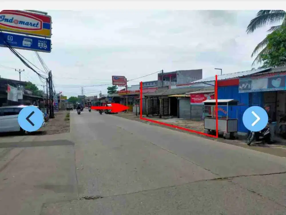 Dijual Tanah Pinggir Jalan dan Bangunan