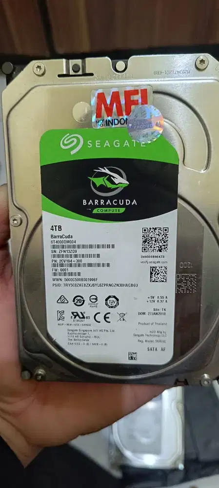 Hardisk 1 TB dan 4 TB