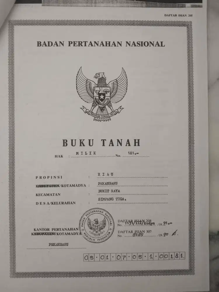 Dijual Tanah dekat Bandara Sultan Syarif Kasim II dan kampus UIR