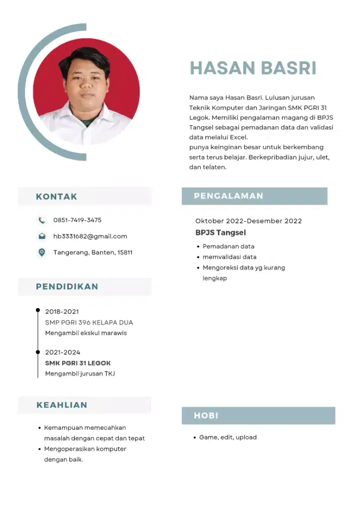 Saya siap kerja apa saja