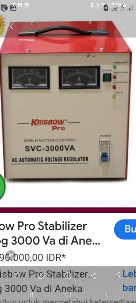 Stabilizer krisbow volt 3000