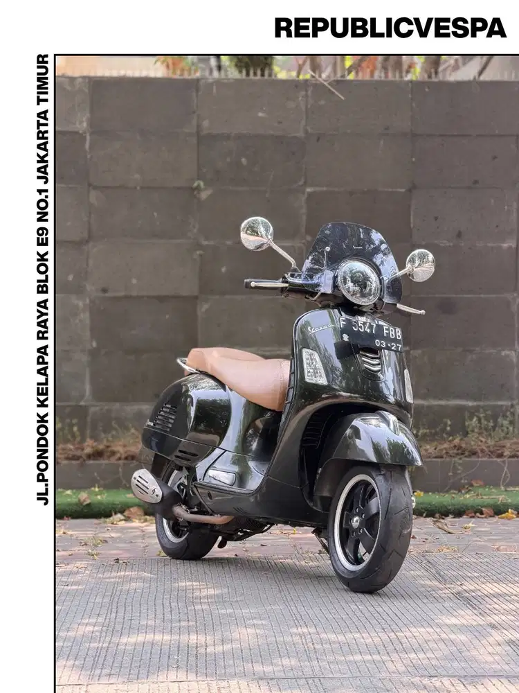 TERMURAH PIAGGIO VESPA GTS 150 3V IE THN 2016 VERDE MUSCHIO