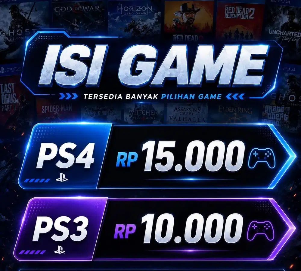 Isi game ps3 dan ps4