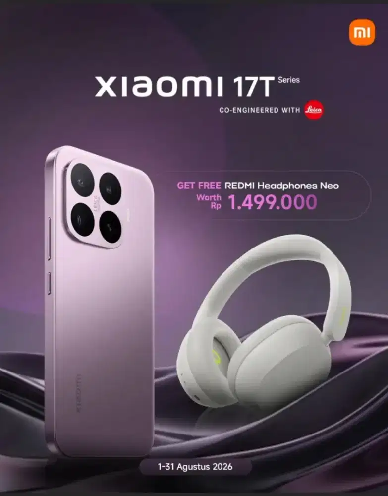 Promo 17 Agustus (Xiaomi 17T Series) Bunga 0%