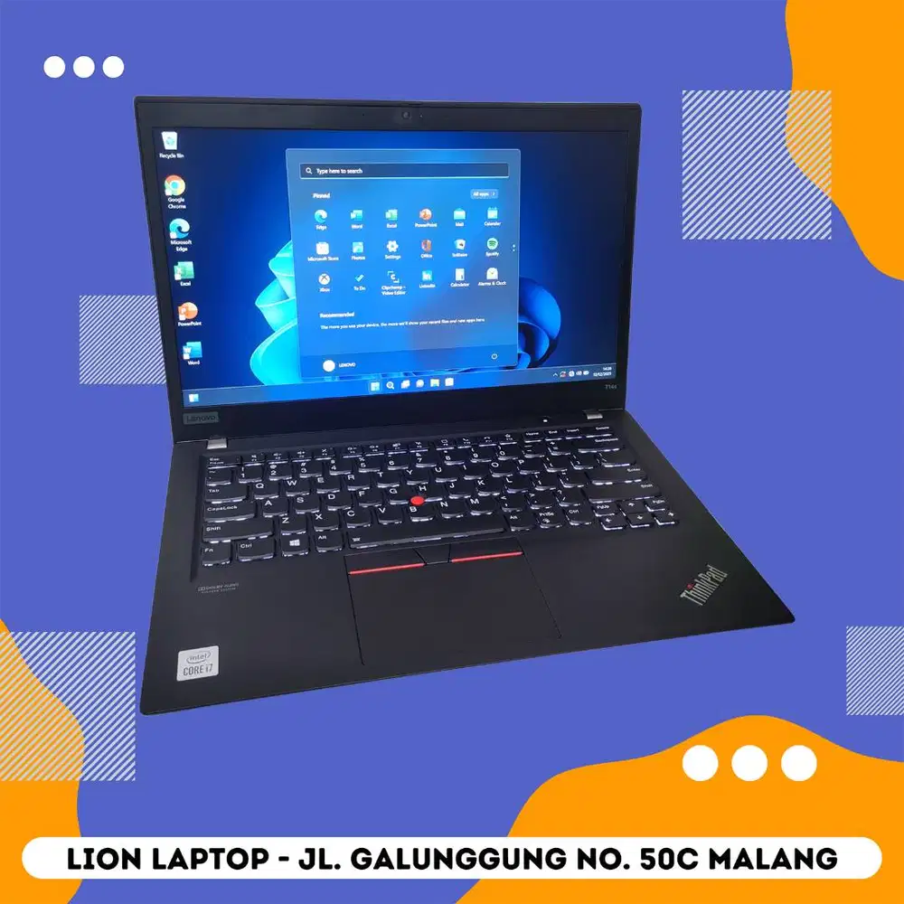 RAM 16GB Core i7 Gen 10 Slim SSD 256GB Lenovo Thinkpad T14S [17|08]