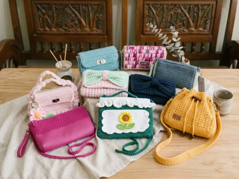 Tas rajut handmade