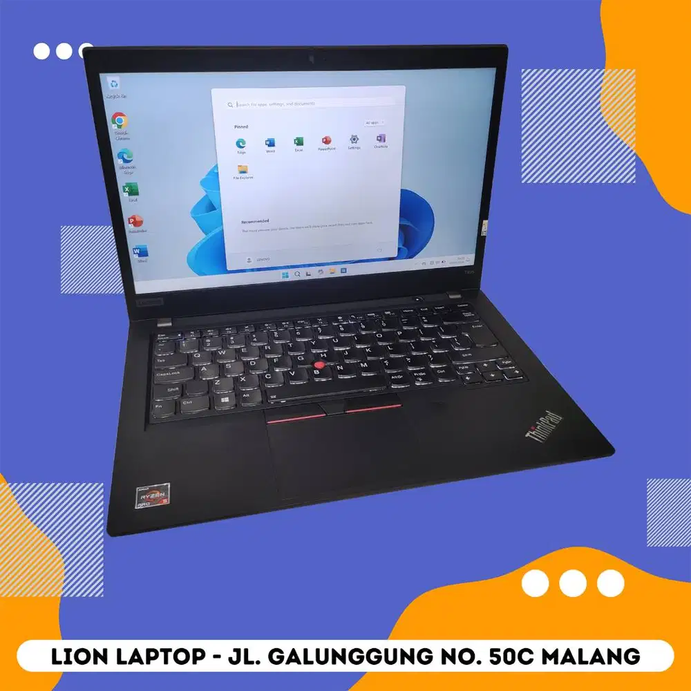 RAM 16GB AMD Ryzen 5 PRO VGA 2GB Lenovo Thinkpad T495 [17|08]