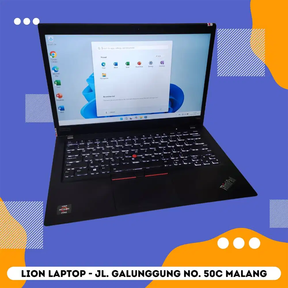 RAM 16GB AMD Ryzen 7 4Ghz VGA 2GB Lenovo Thinkpad T495s [17|08]