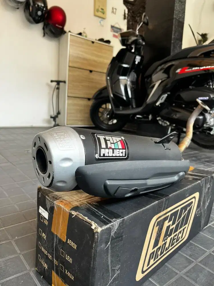Knalpot TZM ori aerox new second saringan tengah
