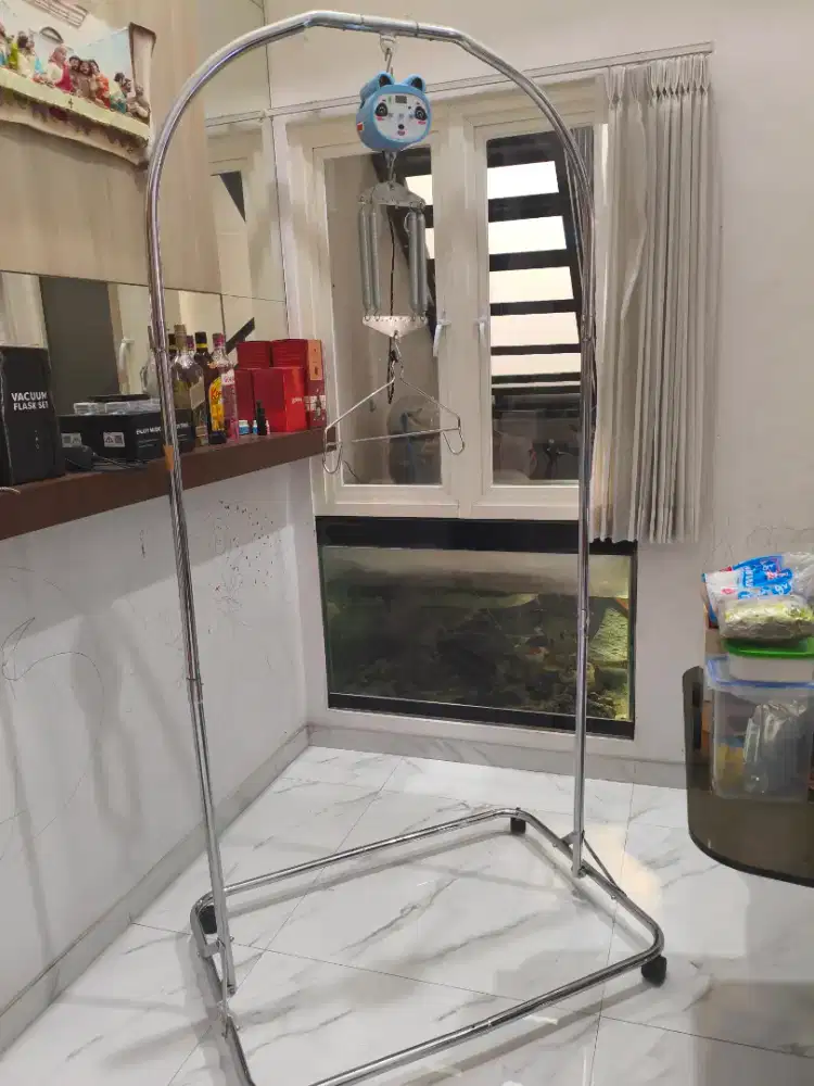 Ayunan Bayi Otomatis Elektrik+Tiang Besi Stainless&Per(Kondisi Bagus)