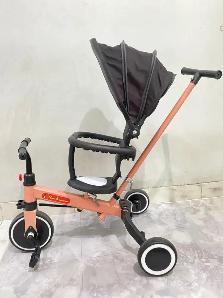 Sepeda anak pink  3 in 1