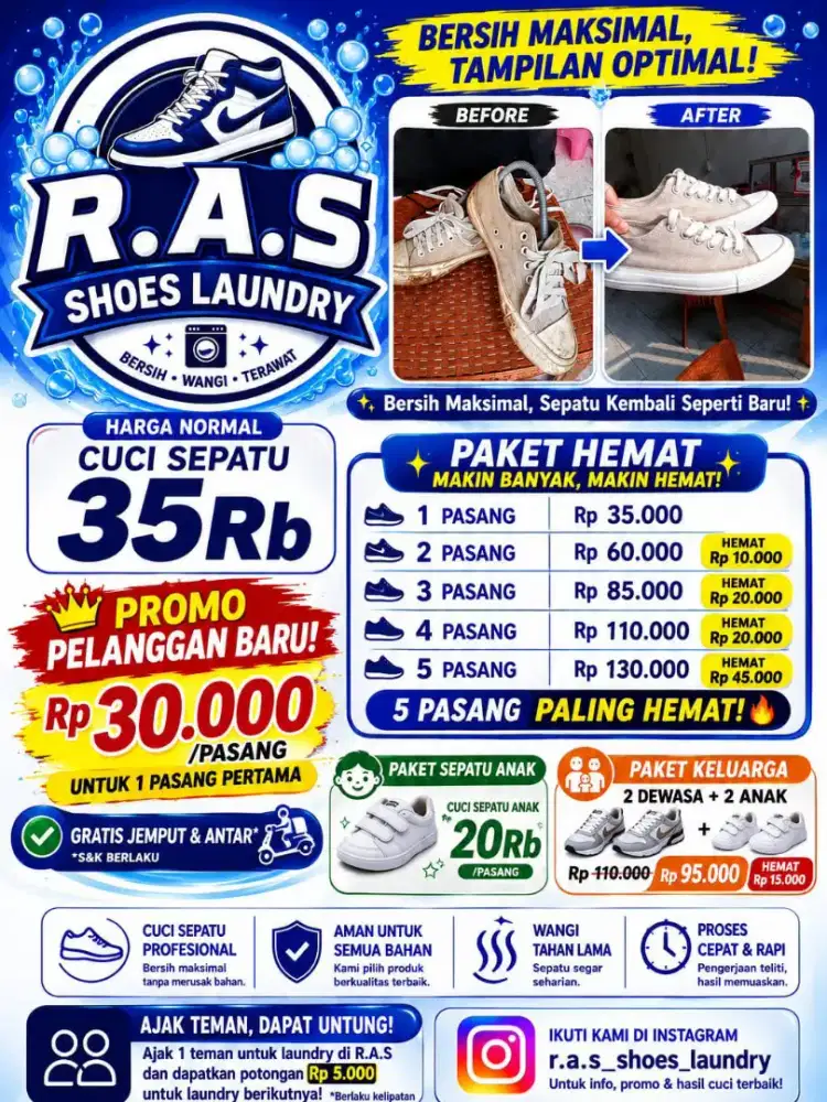 Jasa Laundry sepatu