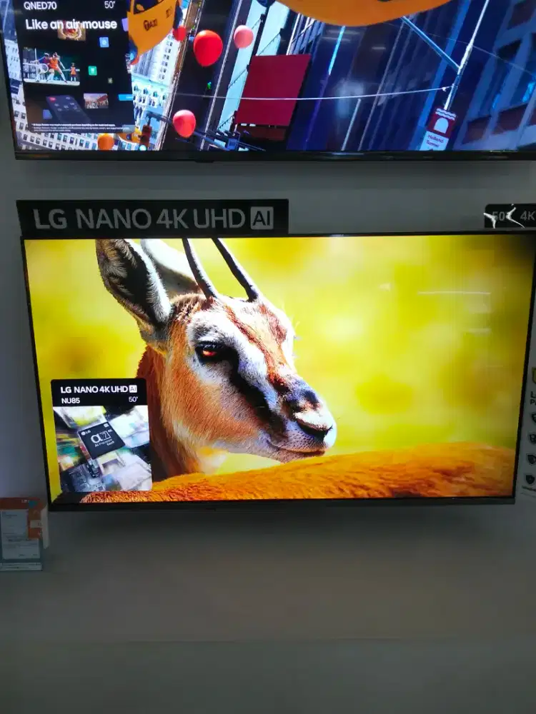 LG NANO 4K UHD AI 50INCH COMPARE THE COLORS