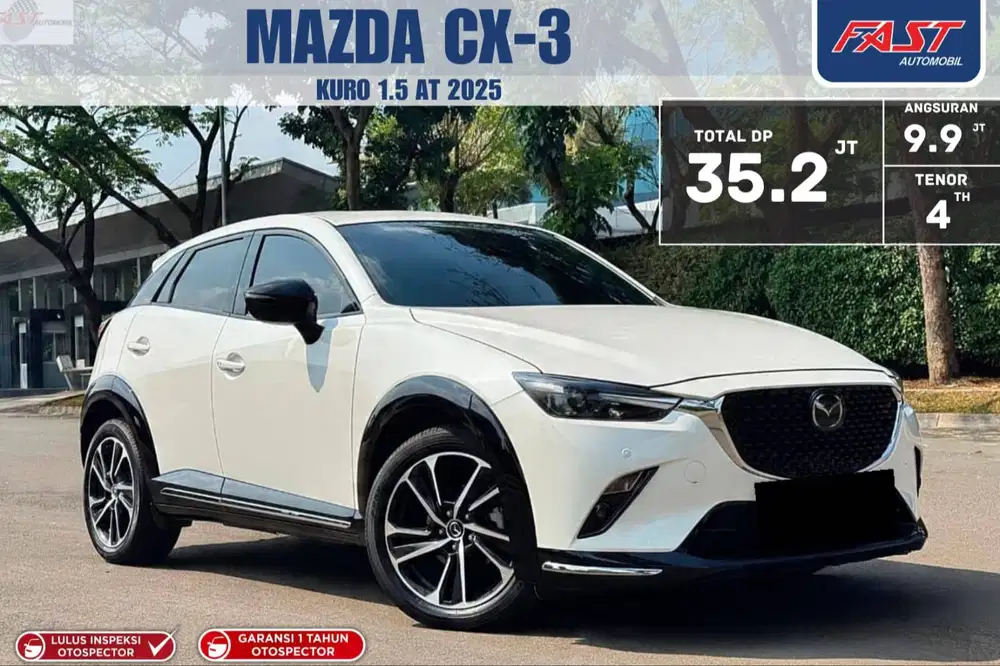 LOW KM 6RB MAZDA CX-3 KURO 2025 1.5 AT SUNROOF & AUDIO JBL LIKE NEW
