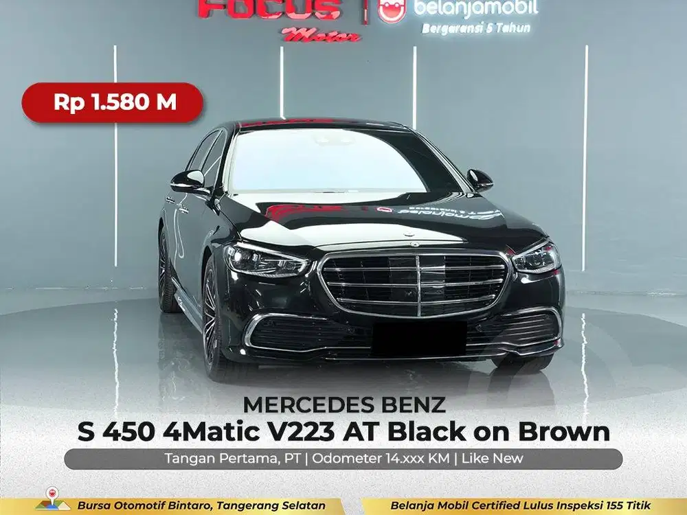 [ KM LOW ] Mercedes Benz Mercy S450 S 450 V223 AT 2022/2023
