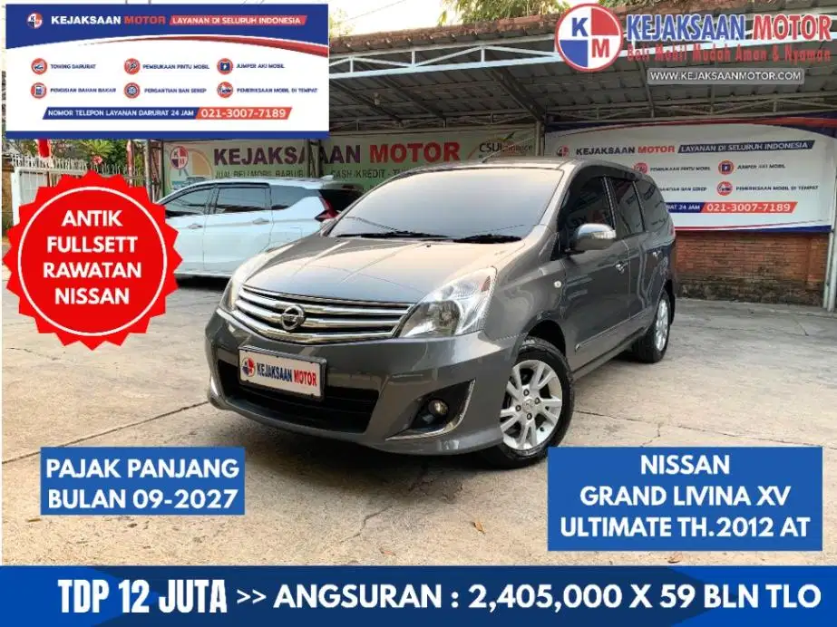 Nissan Grand Livina Xv Ultimate 1.5cc Automatic Th.2012