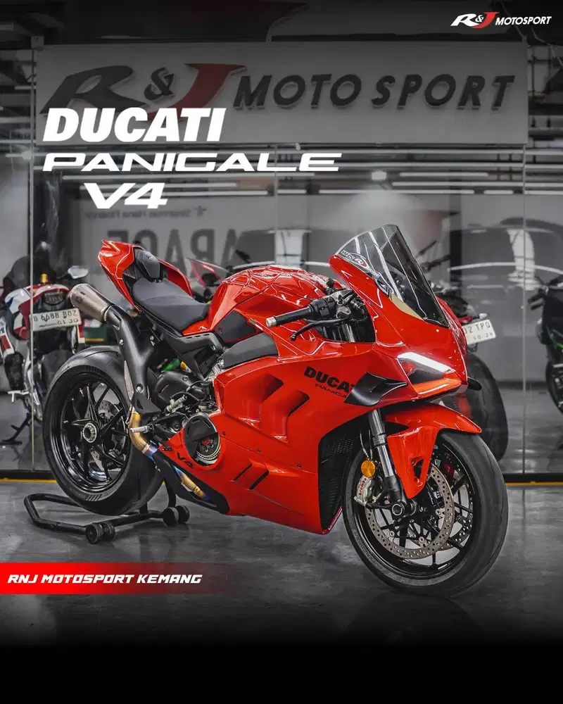 Ducati Panigale V4 MODIFIKASI 300JT odo 2.600 an KM Nik 2024 Akrapovic