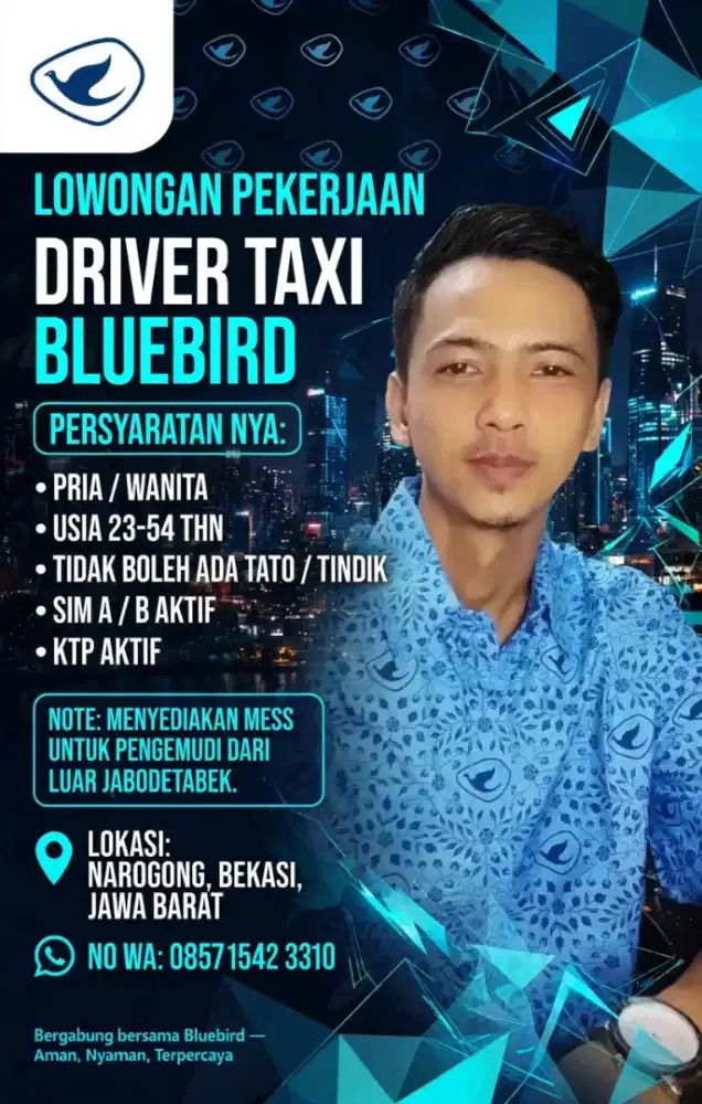Lowongan kerja Untuk Driver atau Pengemudi