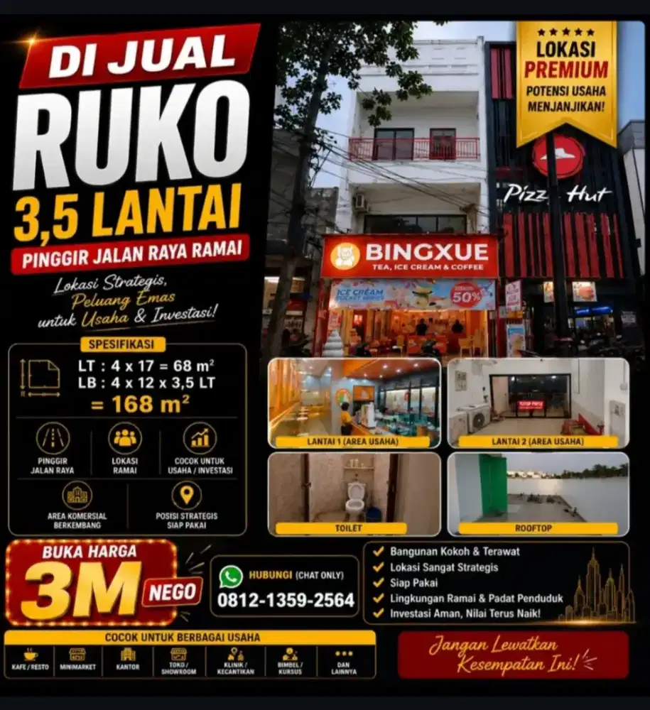 DIJUAL CEPAT UNTUK USAHA