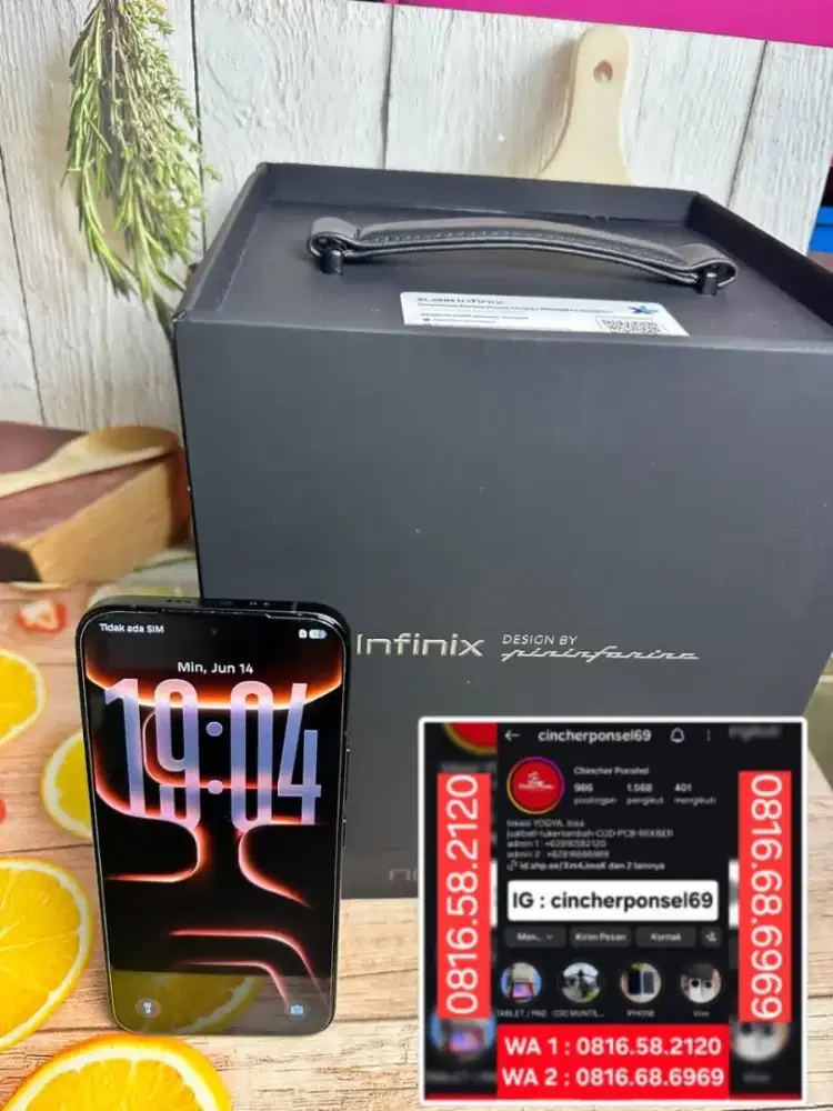 Jual hp flagship infinix Note 60 ultra 12/512 grns ON fullset original