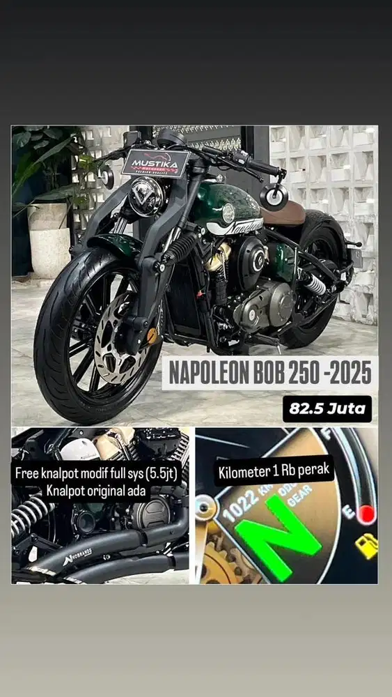 BENELLI NAPOLEON BOB 250 2025 | KM 1RB | PLAT B