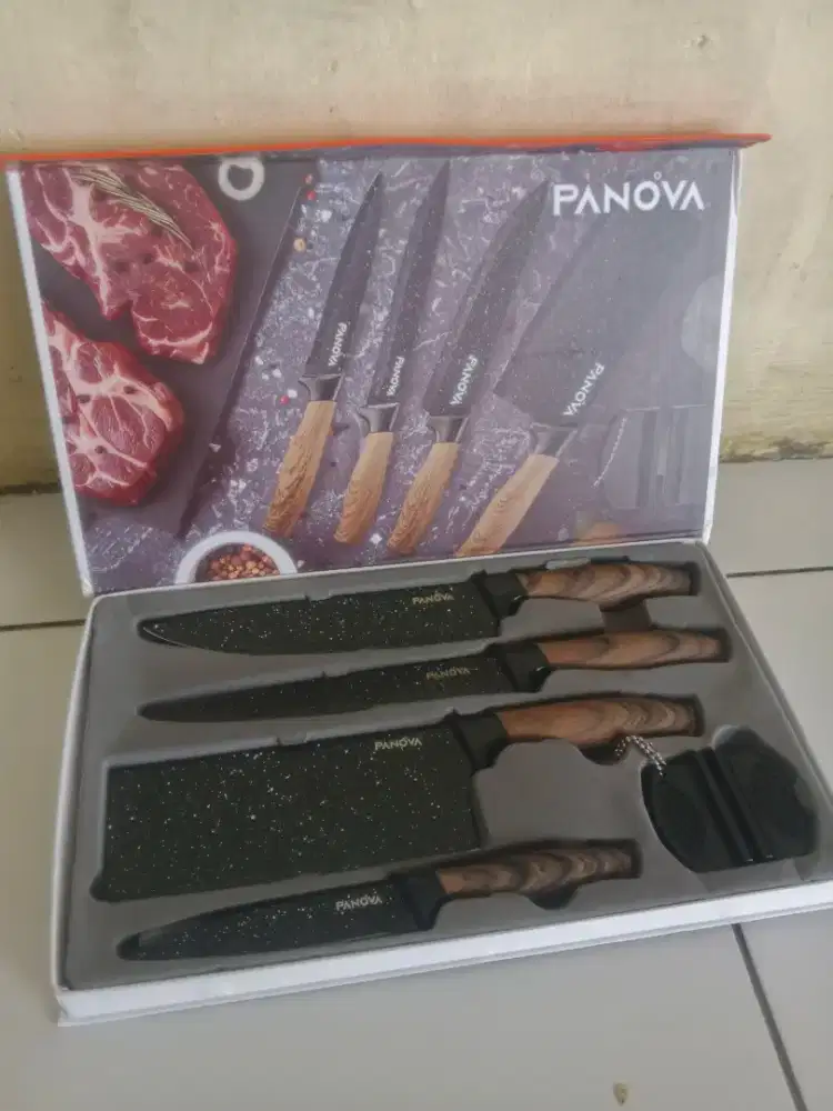 Pisau set dapur 5in1 merk Panova original