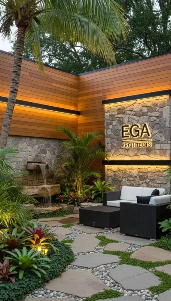 Taman outdoor jasa arsitek dan bangunan Surabaya