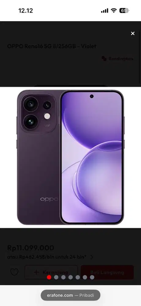 Oppo reno 16 8/256gb