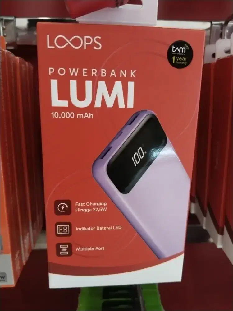 WAW ADA PROMO DARI PRODUK LOP POWERBANK LUMI 10000MAH LP05-BLACK