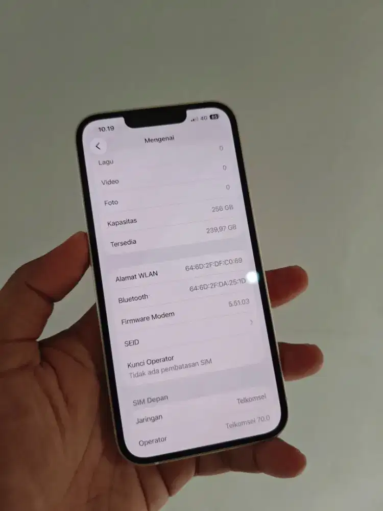 Iphone 13 256GB Putih Inter