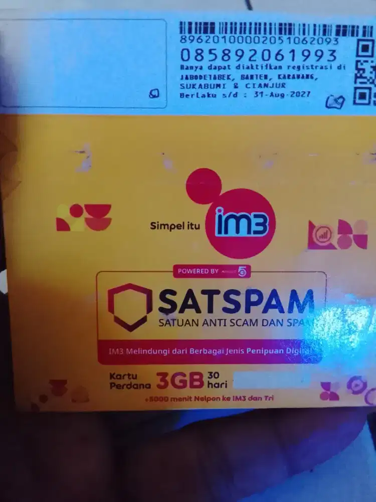Kartu perdana Indosat seri tahun