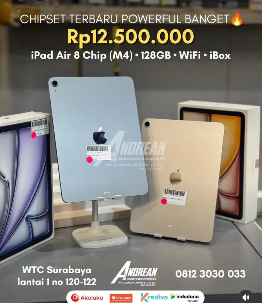 Second ipad air 8 ( m4 ) 11inch 128gb wifi only ibox