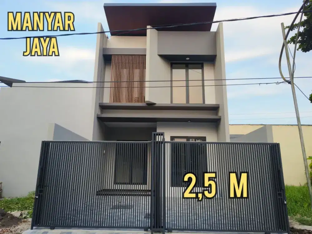 TURUN HARGA, BARU GRESS RUMAH MINIMALIS MANYAR JAYA SURABAYA TIMUR. DEKAT MERR, KLAMPIS, SEMOLOWARU, NGINDEN, KAMPUS, SEKOLAH, GALAXY MALL, KERTAJAYA,