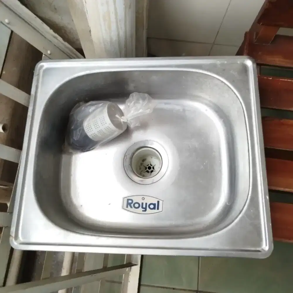 Royal Sink Dapur Cuci Piring Tangan Washtafel Stainless 1Lubang