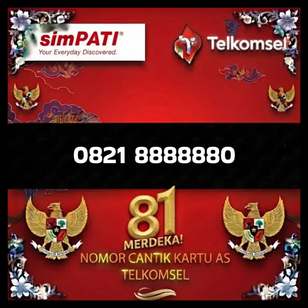 Nomor cantik simpati Telkomsel super
