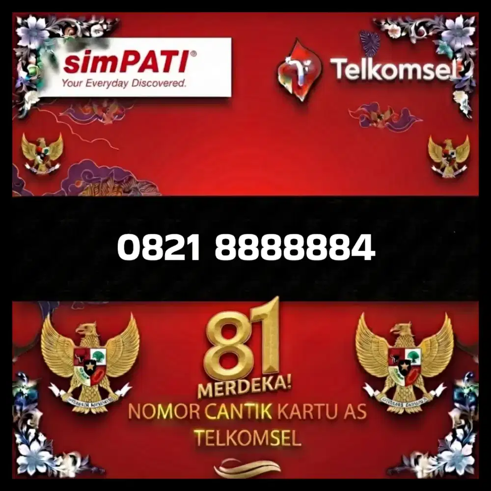 Nomor cantik simpati Telkomsel super