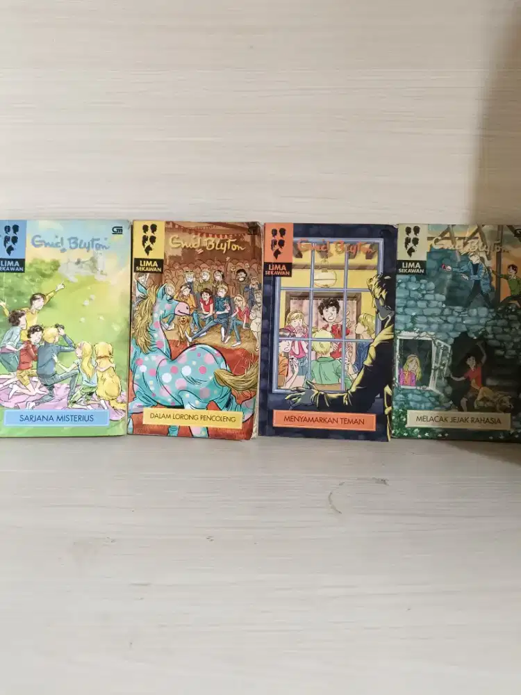 JUAL 16 BUKU LIMA SEKAWAN – ENID BLYTON – EDISI LAMA