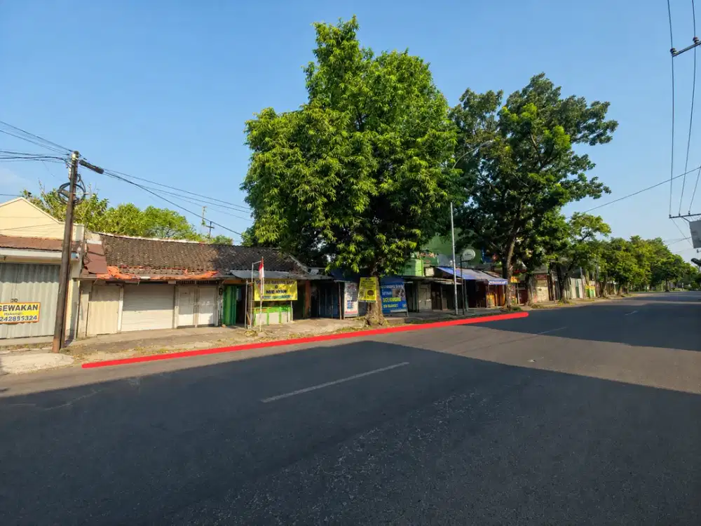 tanah komersil pinggir jalan raya tengah kota solo cocok untuk usaha