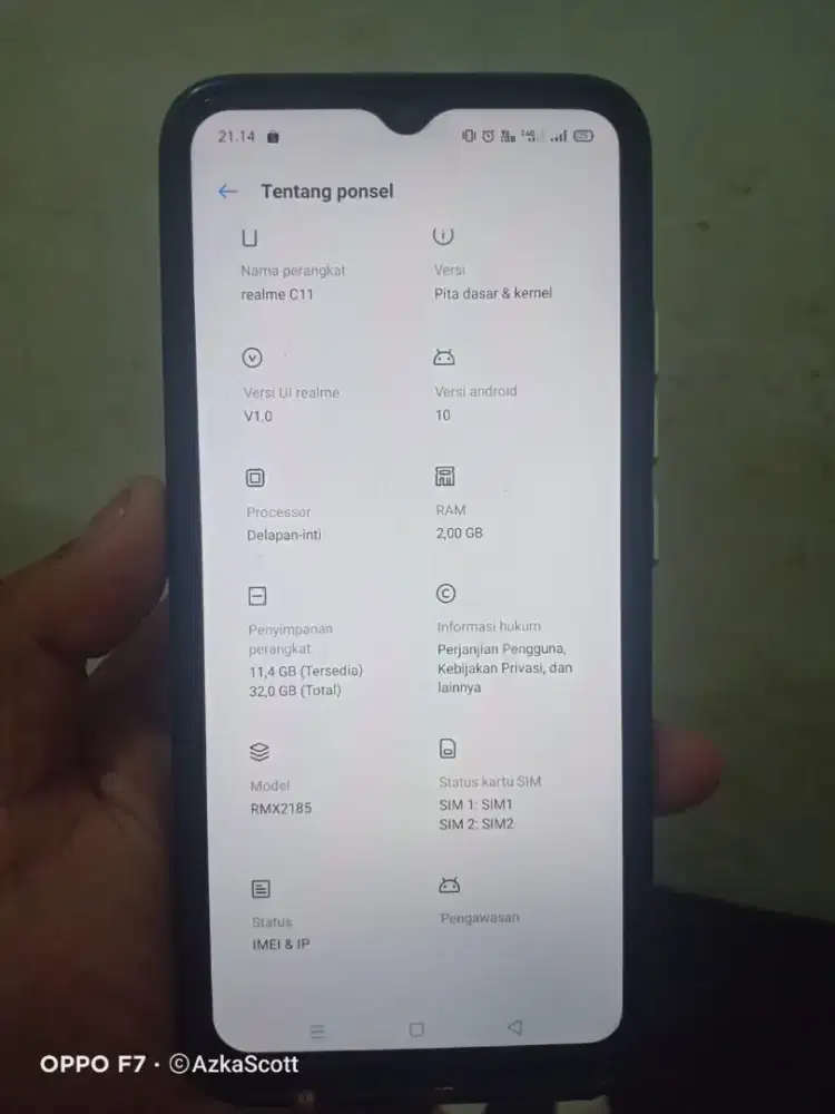 realme c11 2/32gb normal