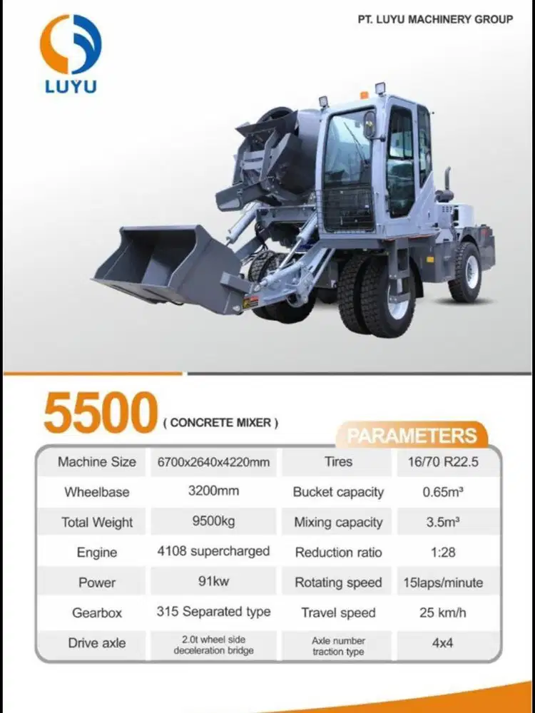 Self loading mixer 3,5 kubik