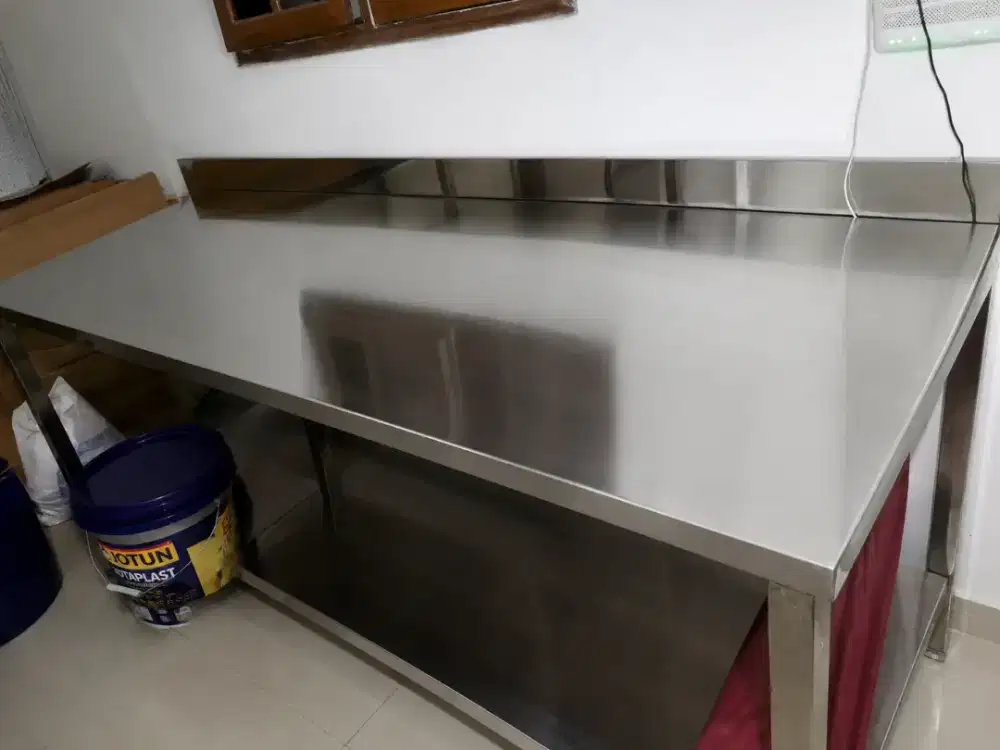 Meja Dapur stainless 2 susun