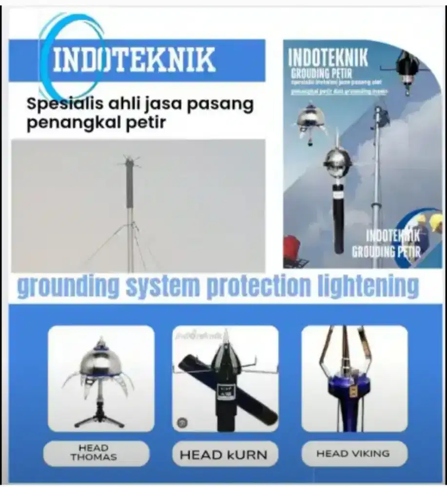Ahli jasa pasang anti penangkal petir dan grounding mesin