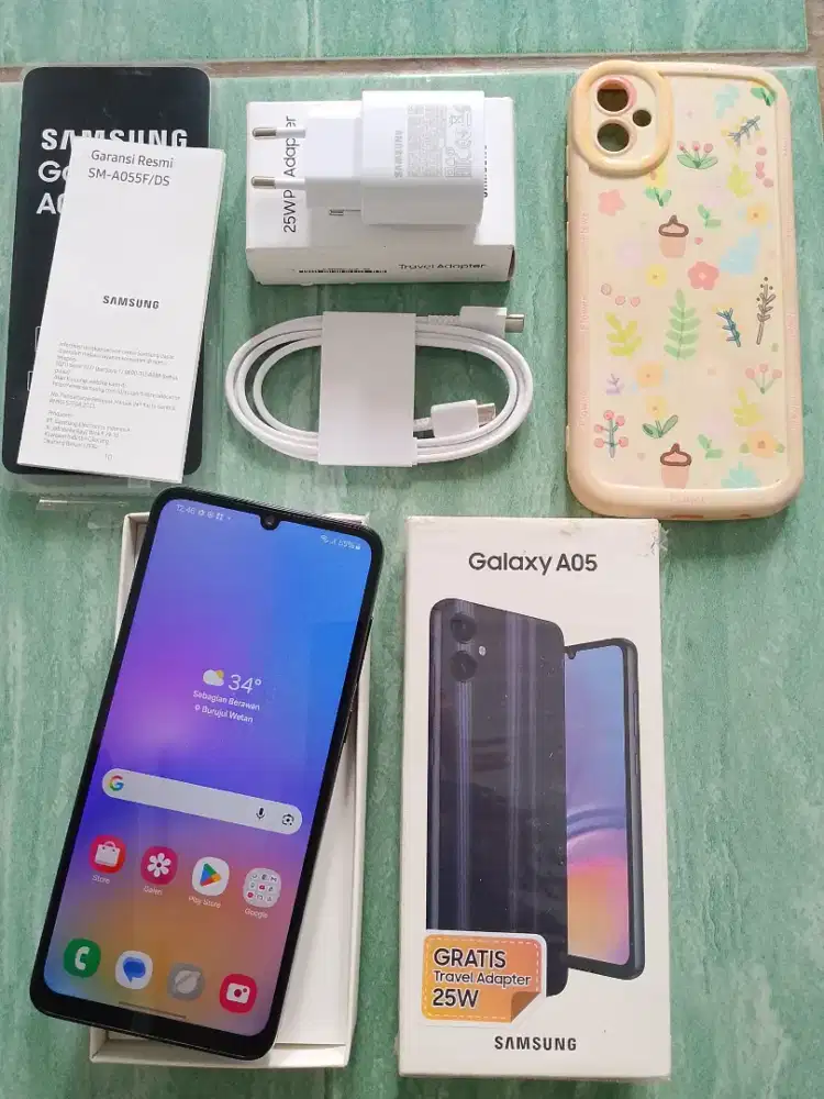 Hp Samsung Galaxy A05 Ram 4+4/64GB Fullset